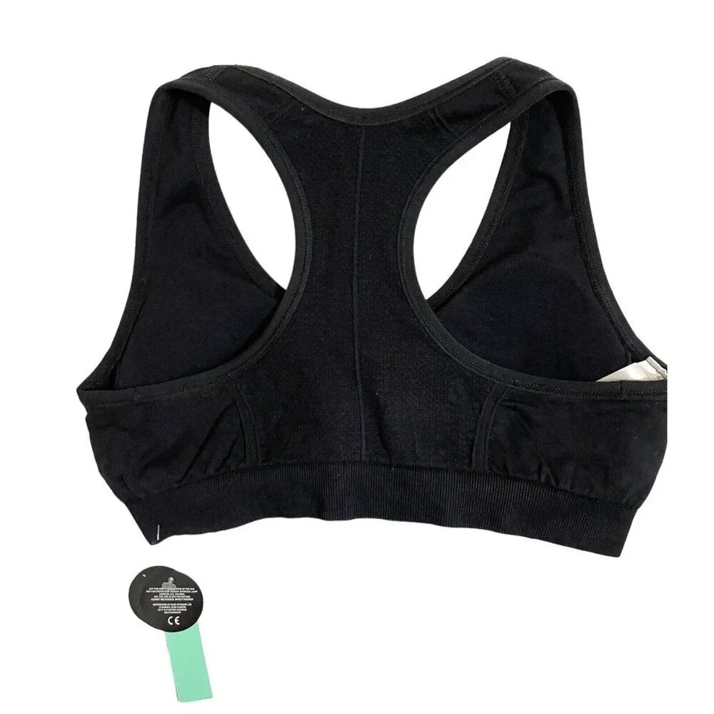 Z By Zella Sports Bra Black Seamless SZ XS NWT